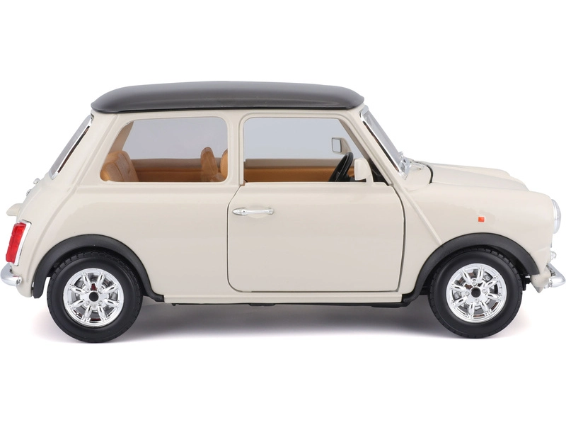 Bburago Mini Cooper 1969 1:18 krémová