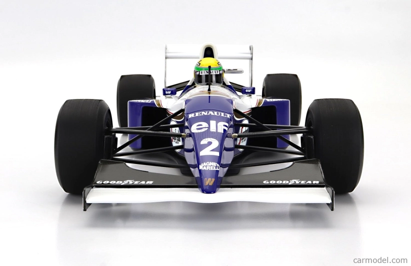 Minichamps Williams F1  Fw16 Team Rothmans Renault N 2 San Marino Gp Dirty Version 1994 Ayrton Senna 1:12 Modrá Bílá