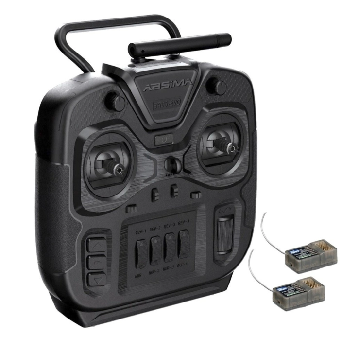 Šestikanálová RC souprava Absima SR6S-EVO 2,4GHz 2x přijímač