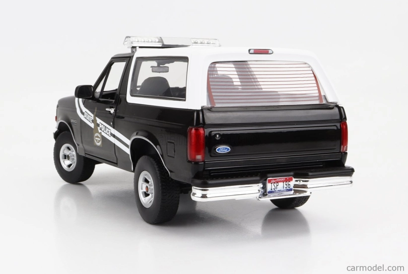 Greenlight Ford usa Bronco Idaho State Police 1996 1:18 Černá Bílá