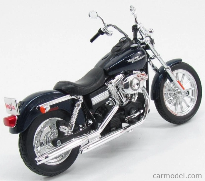 Maisto Harley Davidson Fxdbi Dyna Street Bob 2006 1:12 modro-čierna