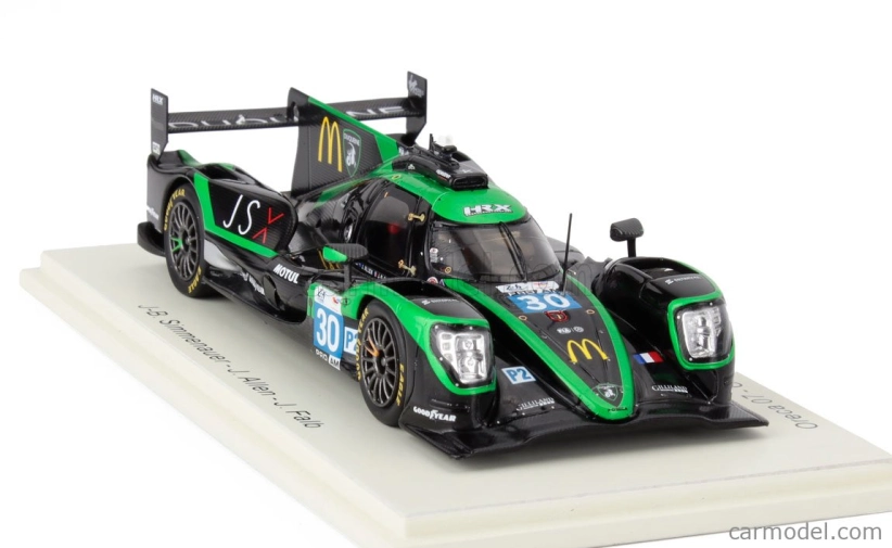 Spark-model Oreca 07 Gibson Gk428 4.2l V8 Team Duqueine N 30 24h Le Mans 2024 Jean Baptiste Simmenauer - James Allen - John Falb 1:43 Zelená Černá
