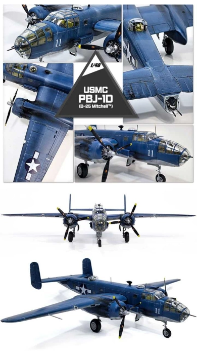 Model Kit lietadlo 12334 - USMC PBJ-1D (B-25 Mitchell) (1:48)