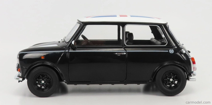Mini Cooper Rhd 1992 s Union Jack 1:12 čierna biela