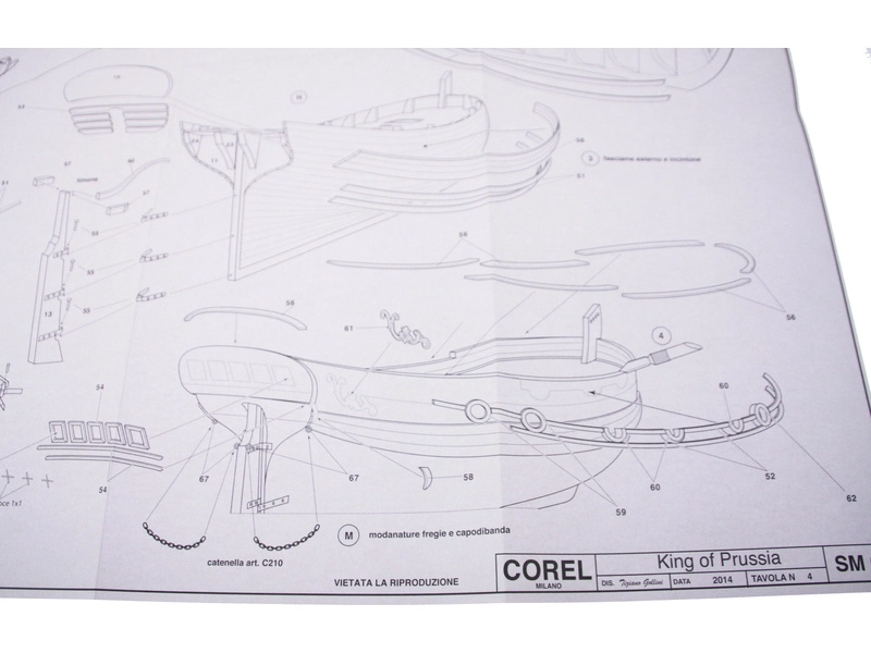 COREL King of Prussia 1777 1:42 kit