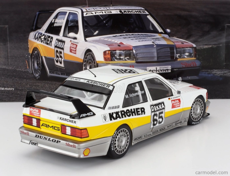 Werk83 Mercedes benz 190e Evo2 Team Amg N 65 Dtm Season 1990 Michael Schumacher 1:18 Bílá Šedá