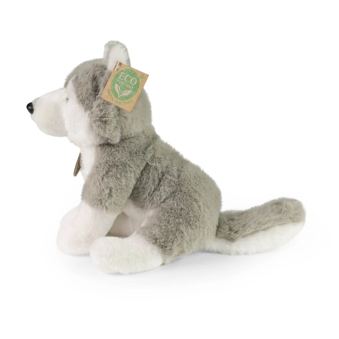 Rappa Plyšový pes husky sediaci 23 cm SOFT COLLECTION, ECO-FRIENDLY