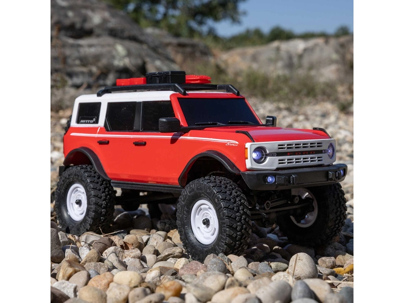 RC auto Axial SCX24 Ford Bronco 2021 1:24 4WD RTR, červená