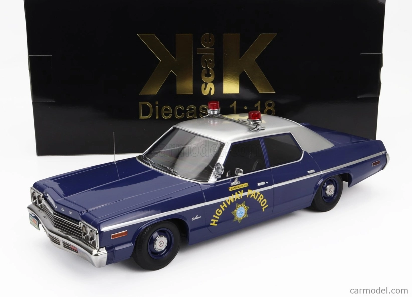 Dodge Monaco Nevada Highway Patrol 1974 v mierke 1:18 modrá biela