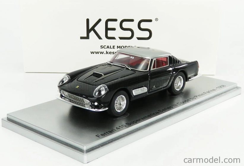 Kess-model Ferrari 410 Superamerica Series Iii Pininfarina Coupe 1958 1:43 Black Silver