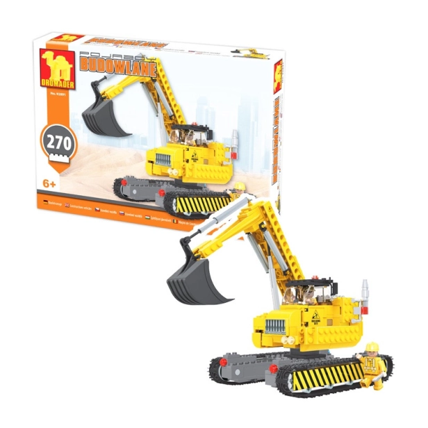Ausini 92891 Excavator - kocky rovnakej veľkosti ako Lego