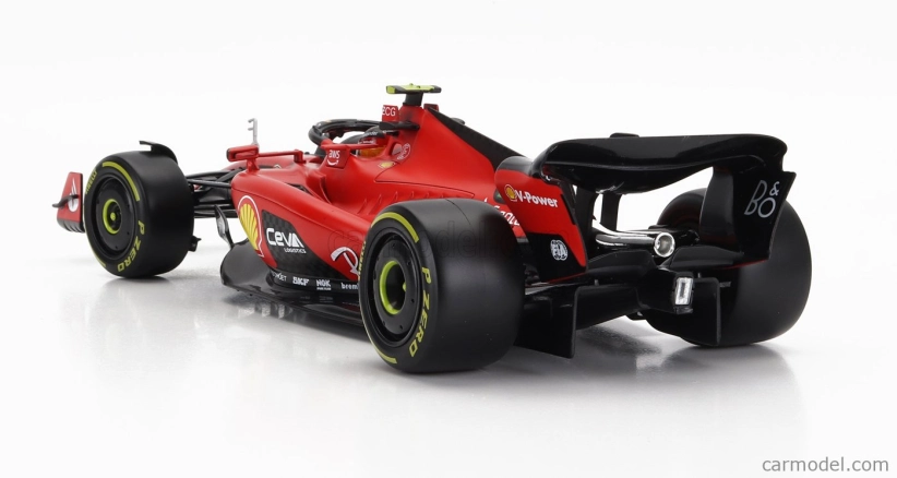 Bburago Ferrari F1 Sf-23 Team Scuderia Ferrari N 55 2023 Carlos Sainz 1:18, červená