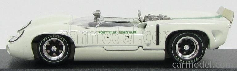 Najlepší model Lola T70 Spider N 1 Víťaz Mallory Park 1966 D.hulme 1:43 Biela