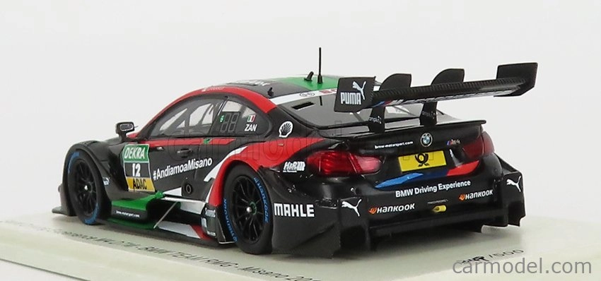 Spark-model BMW 4-series M4 Bmw Team Rmg N 12 Driving Experience Misano Italy 2018 A.zanardi 1:43 Černá Červená Bílá