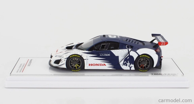 Truescale Honda Nsx Gt3 Evo Team Alpha Tauri N 0 Red Bull Formula Nurburgring 2023 Yuki Tsunoda 1:43 Biela modrá