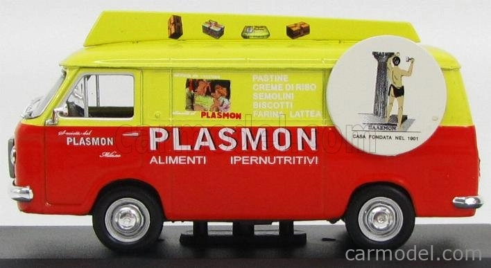 Edicola Fiat 238 Van Plasmon 1967 1:43 Oranžová žltá