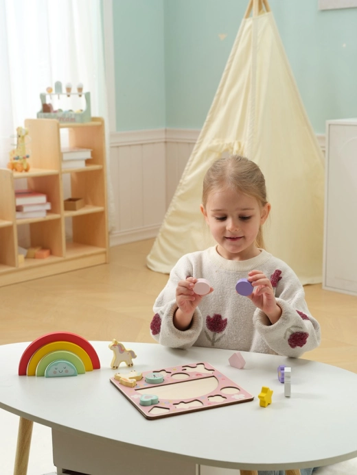 2Kids Toys Balančné puzzle s jednorožcom 2 v 1