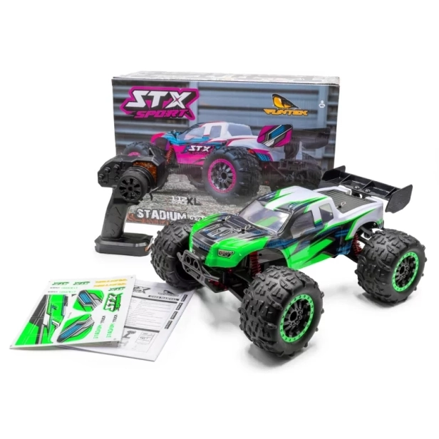 STX elektro offroad truggy „NOVINKA 2023“ – 2,4 GHz RTR (4wd), zeleno-modrá verzia