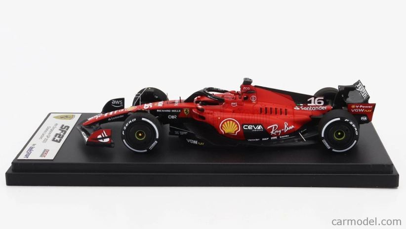 Looksmart Ferrari F1  Sf-23 Team Scuderia Ferrari N 16 4th Singapore Gp 2023 Charles Leclerc 1:43 Červená Černá