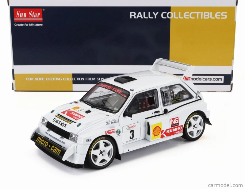 Sun-star Austin Mg Metro 6r4 N 3 Rally Shell Donegal International 2006 Colin Mcrae - Nicky Grist 1:18 Bílá