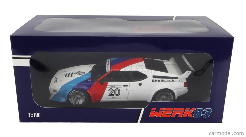 Werk83 BMW M1 M88 3.5l Team Bmw Motorsport N 20 Procar Series 1979 James Hunt 1:18 Bílá Modrá Červená