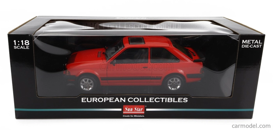 Sun-star Ford england Escort Rs 1600i 1984 1:18 Red