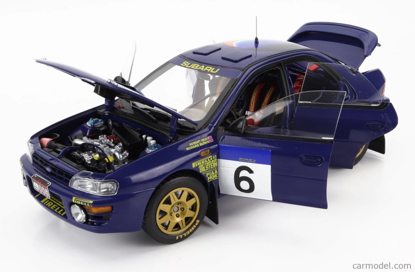 Sun-star Subaru Impreza 555 N 6 2nd Rally Hong Kong Beijijng 1994 R.burns - R.reid 1:18 Blue