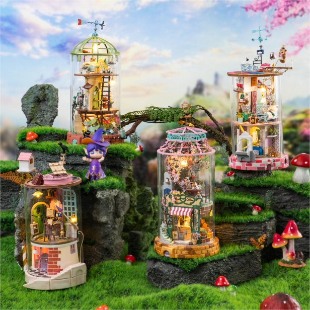 Miniatúrny domček RoboTime Sklenený podzemný úkryt