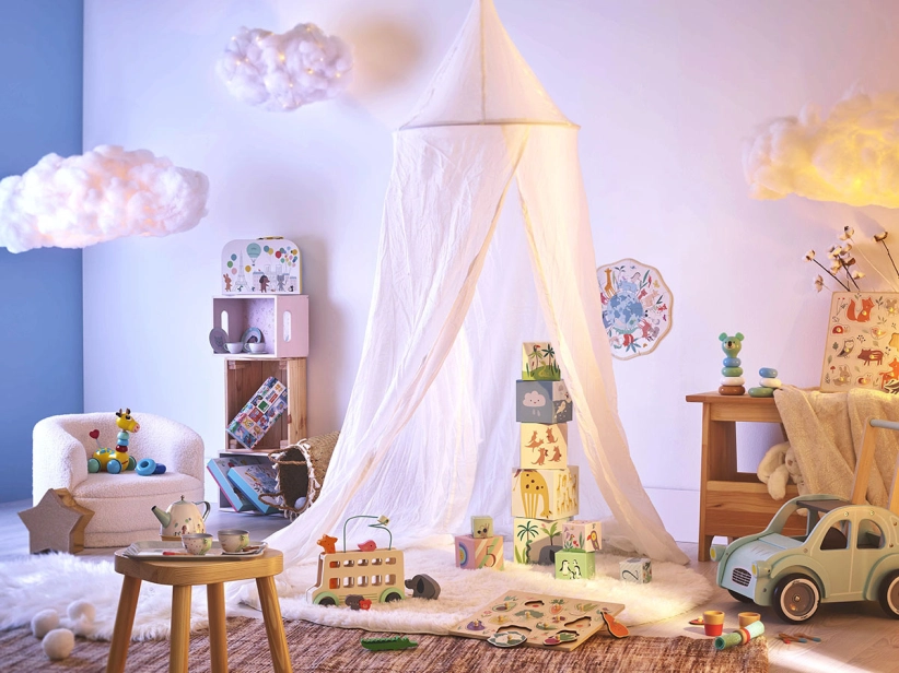 Vilac Skládací věž z kostek zvířata světa s čísly 1-10