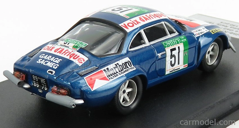 Trofeu Renault Alpine A110 Rally Bandama 1977 M.le Gall - Y. Le Gall 1:43 Blue Met