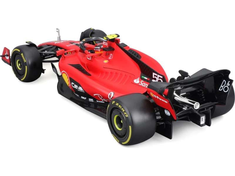 Bburago Ferrari F1 Sf-23 Team Scuderia Ferrari N 55 2023 Carlos Sainz 1:18, červená