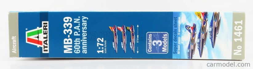Italeri Aermacchi Set 3x Mb339a Frecce Tricolori - 313. Gruppo Addestramento Acrobatico Taliansko 1:72 /