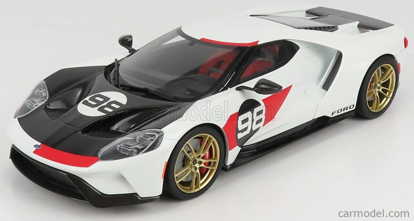 Gt-spirit Ford usa Gt N 98 2021 - Tribute 24h Daytona K.miles L.ruby 1966 1:18 White Carbon Red