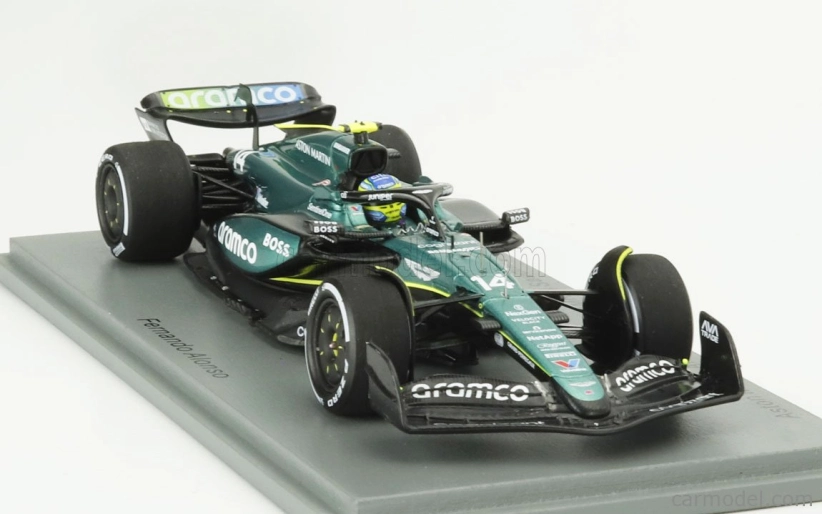 Spark-model Aston martin F1 Amr24 Team Aramco Cognizant N 14 5. Saudská Arábia Gp 2024 Fernando Alonso 1:43 Zelená čierna