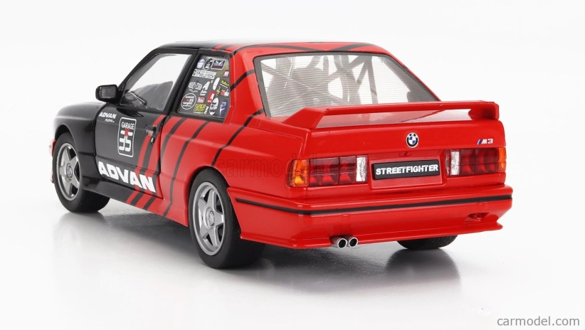 Solido BMW radu 3 M3 (e30) Advan Rally Drift Team 1990 1:18 Červená čierna