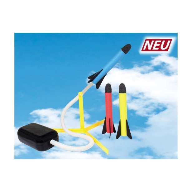 Penové rakety s odpaľovacím zariadením Air Rocket 3 ks