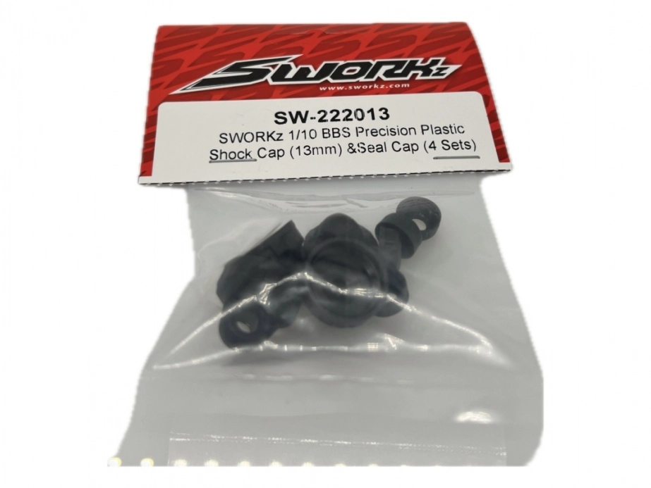Presné plastové horné/spodné kryty 1/10 BBS tlmičov (13mm) (4 páry)