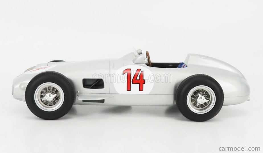 Werk83 Mercedes benz F1 W196 N 14 2nd Belgium Gp 1955 Stirling Moss 1:18 Silver