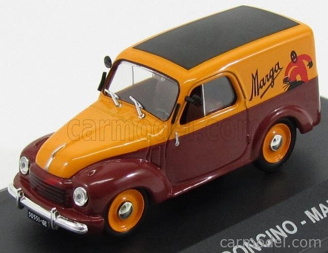 Edicola Fiat 500 C Van Furgoncino Marga 1950 1:43 žltohnedá