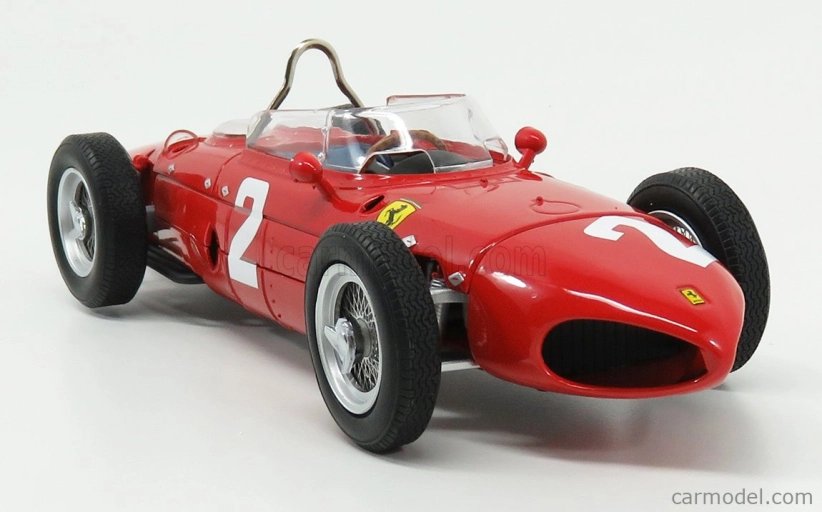 Cmr Ferrari F1 Dino 156 Sharknose N 2 Víťaz majstrovstiev sveta v talianskej Monze 1961 Phil Hill 1:18 červená