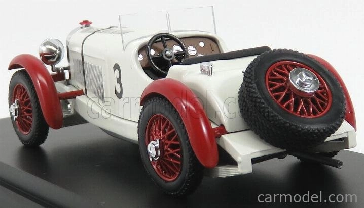 Rio-models Mercedes benz Ssk N 3 Winner Irish Gp 1930 R.caracciola 1:43 Bílé Bordeaux