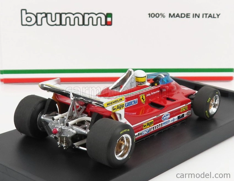 Brumm Ferrari F1 312t5 N 1 Monaco Gp 1980 Jody Scheckter - With Driver Figure 1:43 Red
