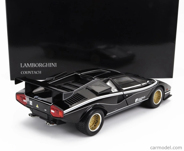 Kyosho Lamborghini Countach Lp500 R Quattrovalvole 1982 1:18 Černá Bílá