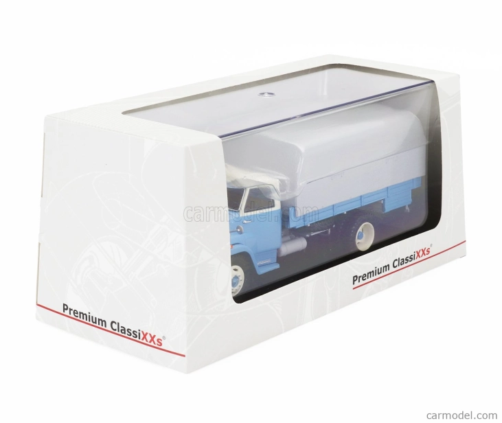 Premium classixxs Csepel D445 Truck Telonato 2-assi 1963 1:43 Light Blue Grey