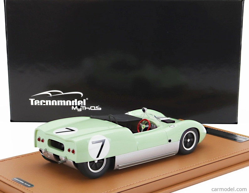 Tecnomodel Lotus 19 N 7 Winner Usac Road Racing Championship Laguna Seca 1961 Stirling Moss 1:18 Svetlozelená Strieborná