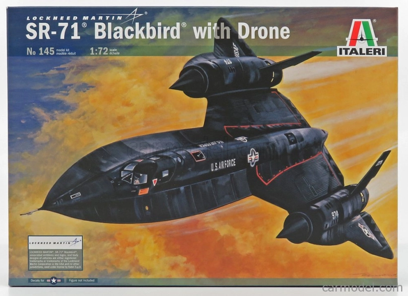 Italeri Lockheed martin Sr-71 Blackbird With Drone 1968 1:72 / | RCprofi.cz