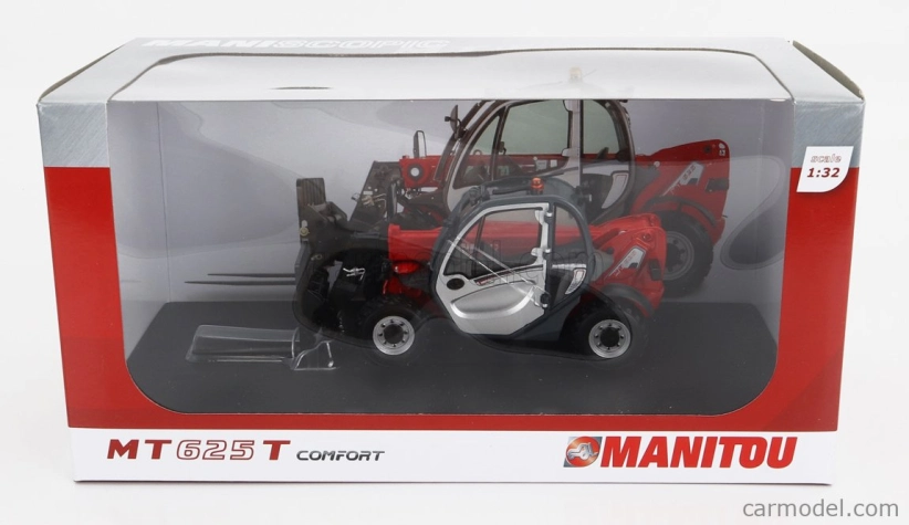Universal hobbies Manitou Mt625t Comfort Teleskopický traktor - Elevatore 1:32 Červená strieborná