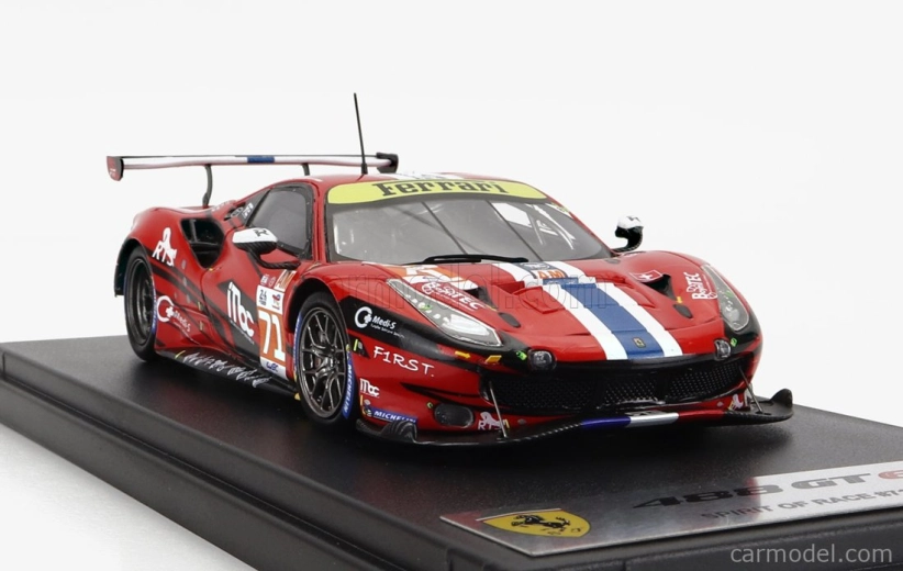 Looksmart Ferrari 488 Gte Evo 3.9l Turbo V8 Team Spirit Of Race N 71 1:43, červená