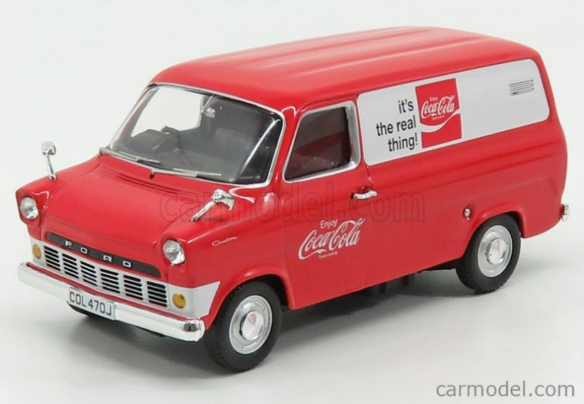 Corgi Ford england Transit Mki Van Coca-cola 1970 1:43 Červená Bílá