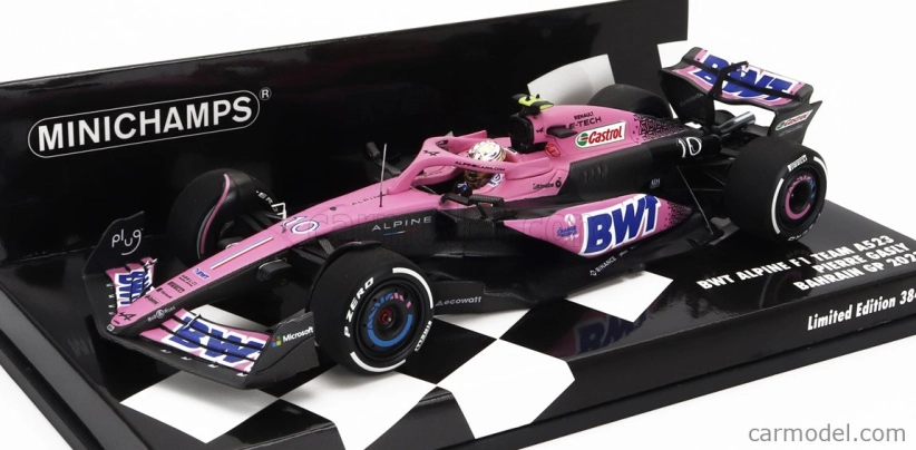 Minichamps Renault F1 A523 Team Bwt Alpine N 10 Sezóna 2023 Pierre Gasly 1:43 Modrá Ružová